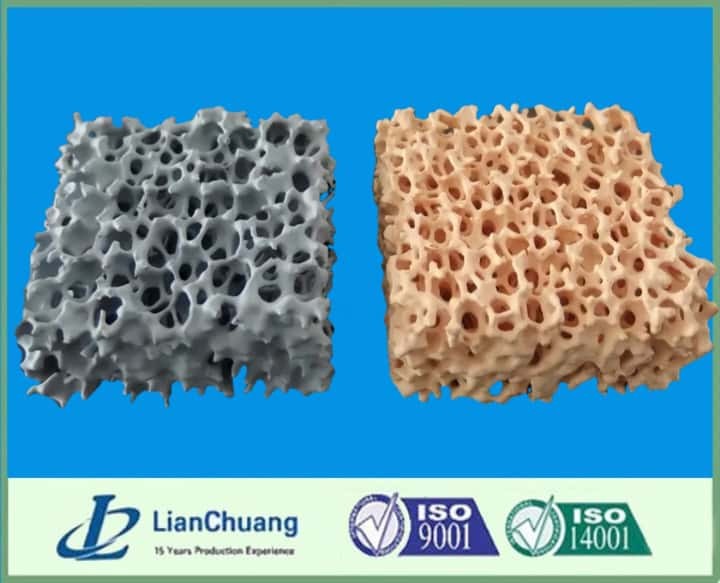 Porous Sintered Magnesia Ceramic Foam Filter for Magnesium Alloy Filtration