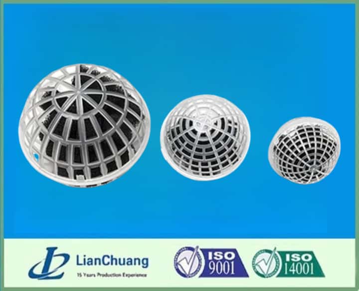 Plastic Porous Suspended Biological Filler Polyurethane Hollow Sponge Cage Floating Ball